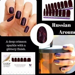 COLOR STREET Nail Polish Strips RUSSIAN AROUND